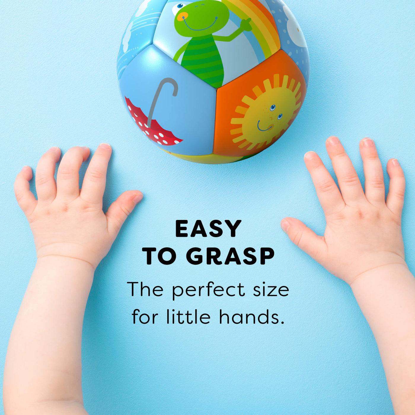 Rainbow World Baby Ball 4.5"